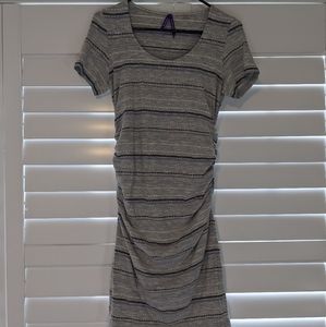 Seraphine striped maternity dress